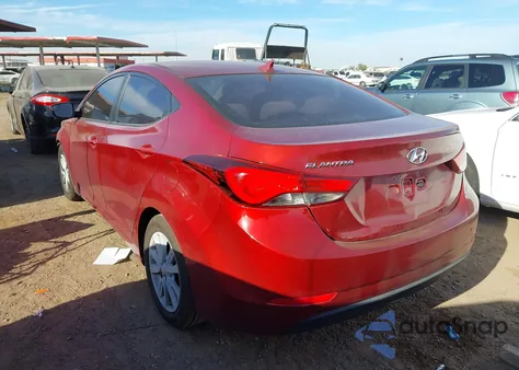 2015 Hyundai Elantra Se z USA, uszkodzony, nr VIN 5NPDH4AE0FH622282